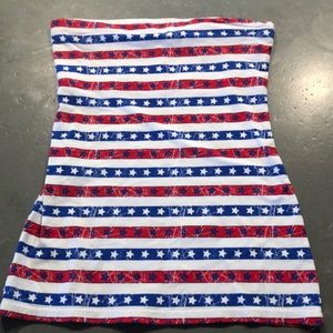 American flag tube top